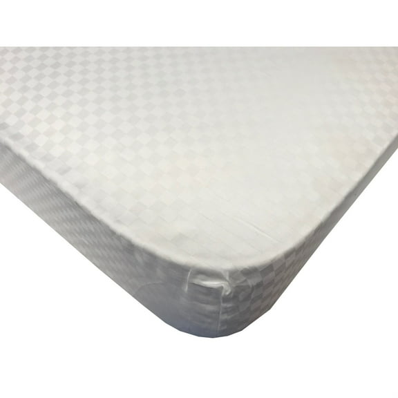 Organic Cotton Crib Fitted Sheets White Check