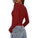 thumbnail image 4 of Remera PRETTYGARDEN 2025 de punto acanalado ajustada roja XXL, 4 of 4
