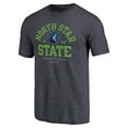 thumbnail image 2 of Men's Navy Minnesota Timberwolves North Star State Hometown Collection Tri-Blend T-Shirt, 2 of 3