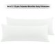 thumbnail image 1 of Funda de almohada de cuerpo PiccoCasa Set de 2 con cremallera para almohadas de cuerpo, Jumbo blanco nieve, 1 of 1