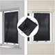 thumbnail image 3 of Cortinas con ventosa, cortinas transparentes negras, juego de 3 cortinas enrollables para exteriores, cortinas de viaje para bebés, 3 of 6