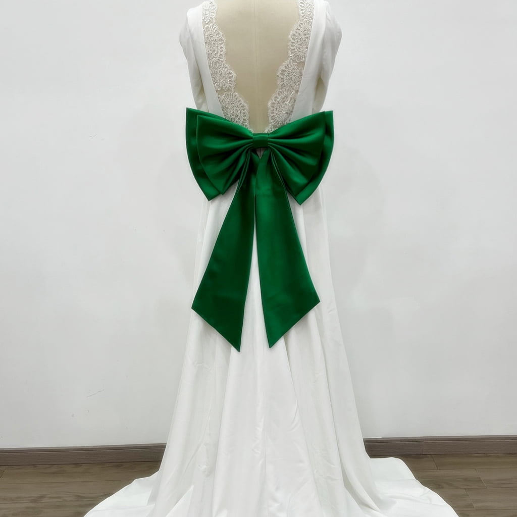 lanema Wedding Dress Bowknot Detachable Waist Ornament Bowknot for Stage Show Elegant