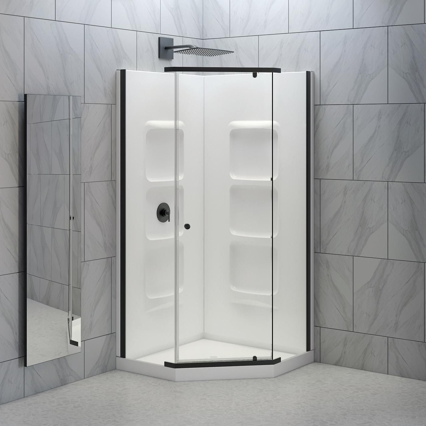 A&E Bath and Shower NEVADA-36-BLK-K Shower Kit