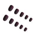 thumbnail image 1 of Soidarity 24X Matte Press on Nails Uñas acrílicas DIY para amantes de la manicura 1 negro mate Juegos de manicura 12 uva morada, 1 of 4