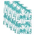 thumbnail image 2 of Teal Palm Tree Kitchen Towels Set of 4, Summer Tropical Tree Coastal Beach Absorbent Dish Towels for Kitchen, Microfiber Hand Towel, Quick Drying Tea Towel for Cleaning Decorative Dishcloths, 2 of 7