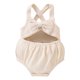 thumbnail image 1 of Body De Bebé Canastilla Onesies Para Niño Pequeño Verano Niña Tirantes Mariposa Chaleco Pantalones Cortos Mameluco Mono Beige Odeerbi LM103-5994, 1 of 9