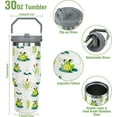 thumbnail image 3 of Frog Insulated Tumbler - 30oz with Handle & Straw, Double-Wall Vacuum Coffee Travel Mug for Hot & Cold Drinks, Gifts for Women and Girls, 3 of 6