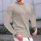 thumbnail image 2 of Gibobby Sudadera hombre Sudadera de Cuello Redondo, Sudadera de Forro Polar para Hombre(Caqui,M), 2 of 4
