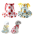 thumbnail image 1 of Apuakthei - Vestido para perro, camiseta para perro, paquete de 2, estampado de frutas, camiseta para cachorro, vestidos de playa, chaleco para perros pequeños y gatos, 1 of 6