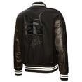 thumbnail image 3 of Men's Mitchell & Ness Black LA28 Full-Snap Varsity Jacket, 3 of 7