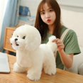 thumbnail image 1 of Lindo juguete de peluche con simulación de bichón friso, 1 of 5