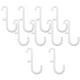 thumbnail image 4 of 10pcs Plastic Pegboard J Forma de forma de gancho Plaza Pantalla de pared Accesorios de tablero, 4 of 8