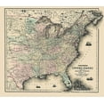 thumbnail image 2 of Colton 13x12 White Modern Wood Framed Museum Art Print Titled - United States Military Stations Forts - Colton, 2 of 4