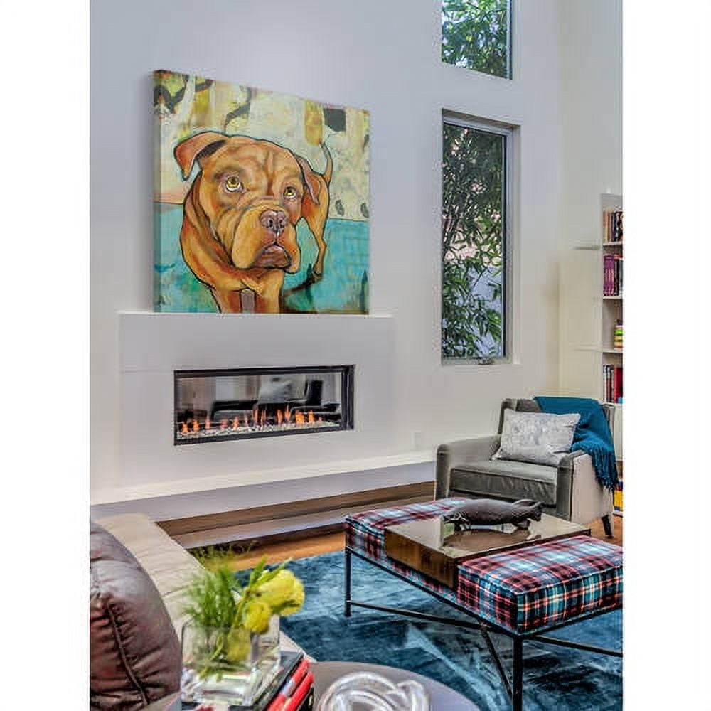 "Dogue De Bordeaux" Painting Print on Wrapped Canvas