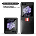 thumbnail image 3 of Feishell for Samsung Galaxy Z Flip5 Case,Drop Protection Lychee Texture PU Leather Ultra Thin Folding Card Slots Pocket Anti-Scratch Phone Case,Red, 3 of 10