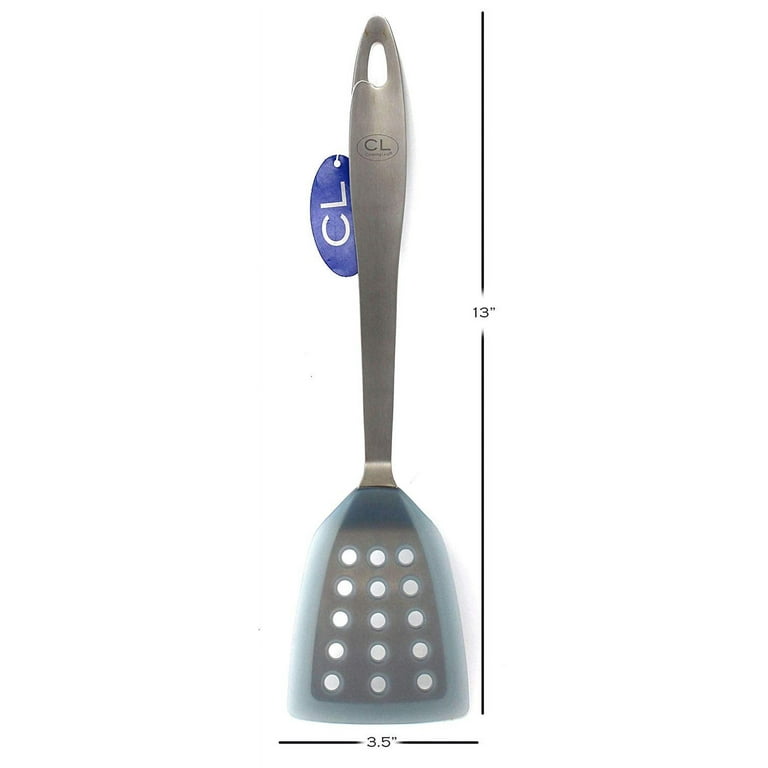 Catering Line Silicone Slotted Turner: Big Rubber Spatula Flipper