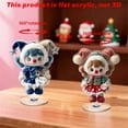 thumbnail image 2 of Christmas Cute Red and Blue Clown, Festival Atmosphere 2D Acrylic 360 Rotating Ornament Gift for Holiday, 2 of 5