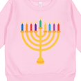 thumbnail image 3 of Inktastic Hanukkah Menorah Candles Toddler Sweatshirt, 3 of 4