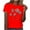 Red1, variant on FAIWAD Summer Floral Tops for Womens Casual Round Neck Short Sleeve T-Shirt Loose Comfy Pullover Tops