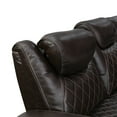 thumbnail image 3 of Valencia Oslo XL Home Theater Seating | Premium Top Grain Italian Nappa 11000 Leather, Power Headrest and Recliner, Power Lumbar Support (Row of 2, Dark Chocolate), 3 of 5