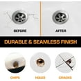 thumbnail image 4 of GFDYREE Porcelain Repair Kit - Bathtub Repair Kit - Fiberglass Tub Repair Kit for Acrylic, Porcelain, and Enamel - Tub Repair Kit for Any Bathtub Color - Acrylic Tub Repair Kit - Porcelain S, 4 of 7