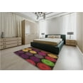 thumbnail image 5 of Ahgly Company Machine Washable Indoor Rectangle Transitional Plum Pie Purple Area Rugs, 7' x 10', 5 of 7