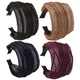 thumbnail image 1 of Diadema ancha y dura con dientes para mujeres, banda para el cabello para niñas, accesorios de aro para el cabello de tela plisada, 1 of 5