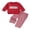 Red, variant on BemeyourBBs Toddler Boy Christmas Outfit Santa Long Sleeve Sweatshirt Plaid Pants