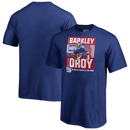 Saquon Barkley New York Giants NFL Pro Line by Fanatics Branded Youth 2018 NFL Offensive Rookie Of The Year T-Shirt -