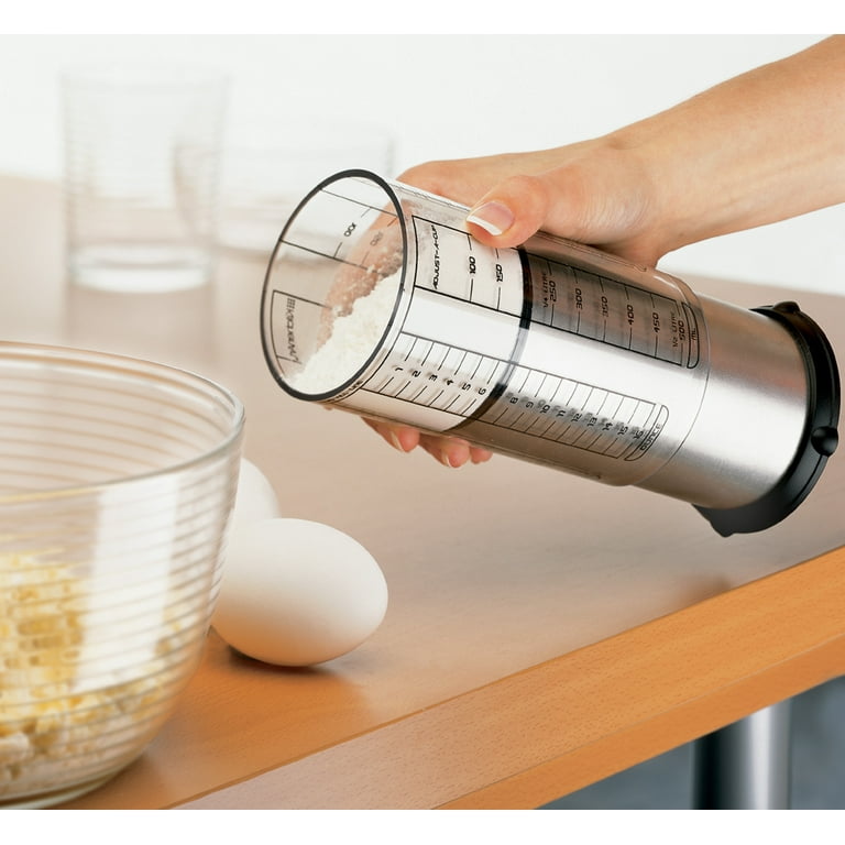 KitchenArt 2-Cup Adjust-a-Cup Push up/out Measuring Cup Loc#EB81
