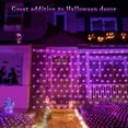 thumbnail image 5 of Christmas Net Lights 96 LED 6.5ft x 9.8ft Outdoor Christmas Bush Lights with 8 Modes, Connectable, Waterproof and Durable for Trees, Bushes, Christmas Decorations, Purple, 5 of 6
