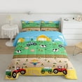 thumbnail image 2 of Homewish Cartoon Animal Cow Pig Bedding Comforter Set 2pcs for Preppy Kids Children,Kawaii Truck Twin Comforter Sets Microfiber,Cute Farmhouse Breathable Bedding Set,Luxury Bedroom Decor,Reversible, 2 of 8