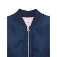 thumbnail image 2 of Wonder Nation Tween Girls Satin Bomber Jacket, Sizes 4-16 & Plus, 2 of 3
