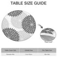 thumbnail image 6 of 44 inch Patio table cover waterproof round tablecloth with mandala design, elastic edge, for indoor outdoor, 6 of 7