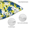 thumbnail image 3 of Honeii Lilies Flowers Print Throw Pillow, Square Decorative Pillow Forms Soft Fluffy Plump Pillow Decorative Pillow Inserts,Couch Pillows-22"x22", 3 of 7