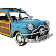 1949 Green Ford Wagon Car with Two Surfboards Iron Model by Xoticbrands - Veronese Size (Small)