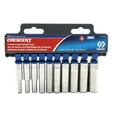 thumbnail image 2 of Crescent Assorted Sizes x 1/4 in. drive Metric 6 Point Deep Well Socket Set 10 pc., 2 of 2