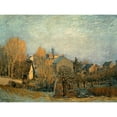 thumbnail image 2 of Sisley, Alfred 24x19 Black Modern Framed Museum Art Print Titled - Little Town on the River Seine, 1872, 2 of 4