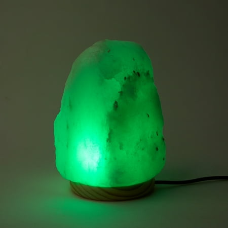 Himalayan Shop LED Color Changing Salt Lamp with USB Cord, White