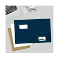 thumbnail image 4 of LUXPaper 9 x 12 Presentation Folder w/Front Cover Window, Nautical Blue Linen, 25/Pack, 4 of 4