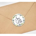 thumbnail image 1 of Darling Souvenir 1.6 Inches Round Floral Border Save The Date Stickers Envelope Seals-45 Pcs, 1 of 2