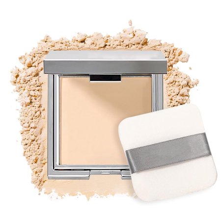 Matte Invisible Poreless Pressed Face Powder Makeup,Lightweight Breathable Vegan Setting Powder (01#Creamy Natural) C57