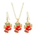 thumbnail image 5 of fenteer 3xChristmas Necklace and Earrings Set Novelty for Festive Anniversary New Year Bell, 5 of 8