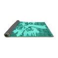thumbnail image 2 of Ahgly Company Indoor Square Persian Turquoise Blue Traditional Area Rugs, 6' Square, 2 of 4