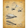 thumbnail image 5 of Original Fly Fishing Lures Patent Art Prints - Set of Four Photos (8x10) Unframed - Great Gift for Fly Fisherman, Cabin or Lake House, 5 of 6