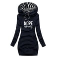 thumbnail image 4 of Fashion Vintage Pullover Dress Lady Autumn Long Sleeve Hooded Dresses Casual Fleece Warm Hoodies Clothes, 4 of 5