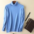 thumbnail image 1 of Suéter de cuello alto de terciopelo de visón para hombre, suéter corto, suelto, grueso, de talla grande, suéter de lana cálido para otoño e invierno, 1 of 6