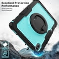 thumbnail image 3 of for Samsung Galaxy Tab S11 Ultra Case 14.6 inch, 360 Rotating Shockproof Cover with Stand, Handle, Shoulder Strap (SM-X930/X936B), Sky Blue Panel, 3 of 7