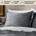 thumbnail image 2 of Mainstays Soft Velvet Pillow Sham, Standard, Soothing Grey, 1 Pack, 2 of 7