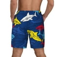 thumbnail image 4 of Haiem Cartoon Shark Men'S Quick-Dry Swim Trunks: Comfortable Beach Shorts With Mesh Lining And Pockets - Ideal For Swimming And Sunbathing X-Large, 4 of 9